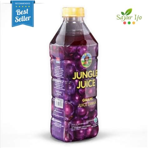 Jual Jungle Juice Grape 1 Liter Botol Fresh Jus Drink Sari Buah