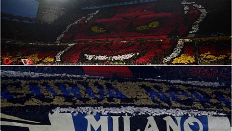 Il Diavolo E La Scritta Il Derby A San Siro Anche Nelle Coreografie