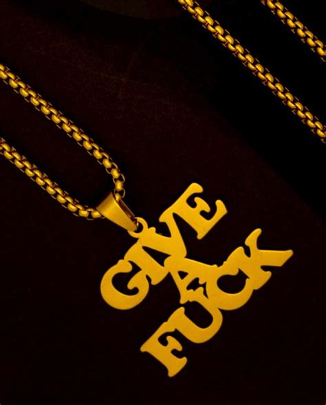 Give A Fuck Necklace Political Jewellery ALLRIOT