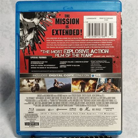 The Expendables Blu Ray Extended Directors Cut Stallone Swb Combined