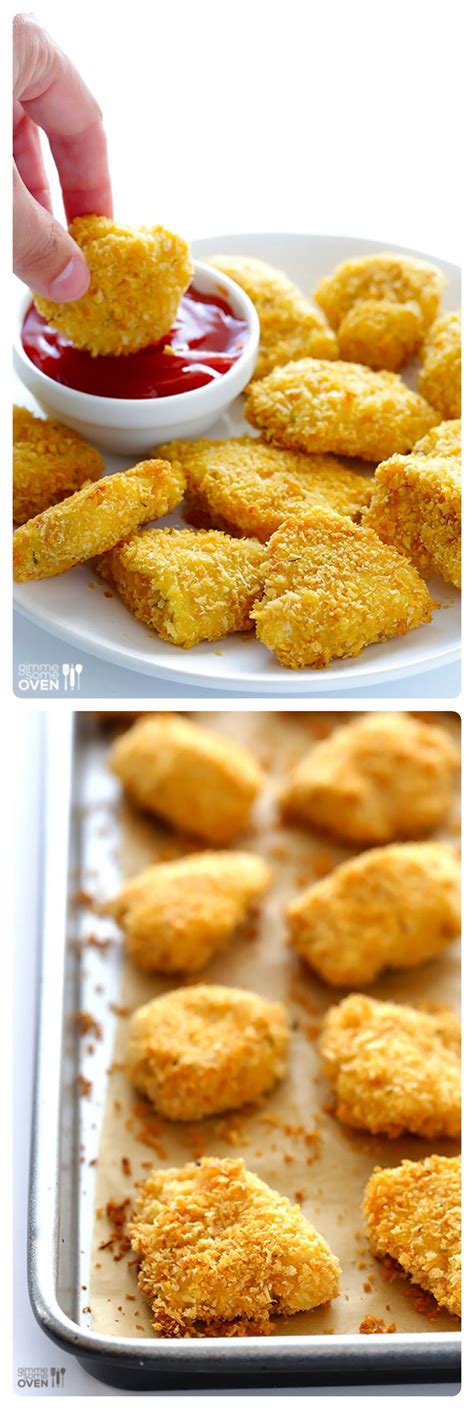 Parmesan Baked Chicken Nuggets Gimme Some Oven