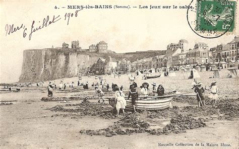 Mers Les Bains Les Jeux Sur Le Sable Carte Postale Ancienne Et Vue