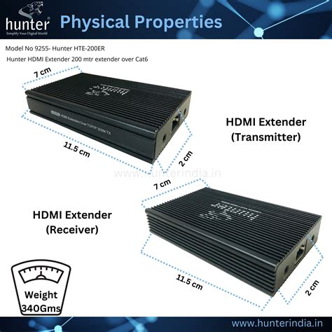 Hunter Hte 200er Hdmi Extender 200 Mtr Extender Over Cat6