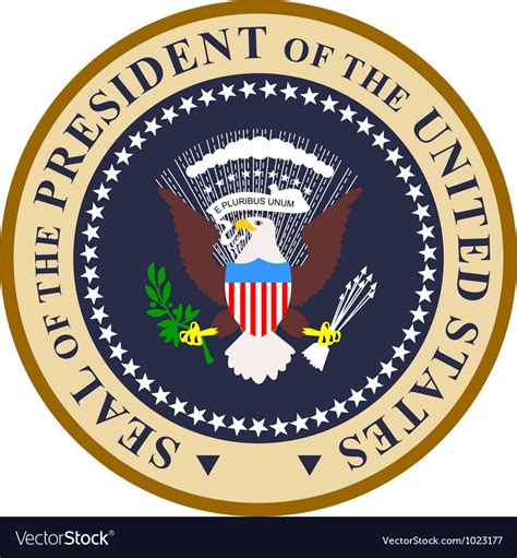 Seal president united states of Royalty Free Vector Image