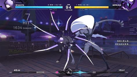 UNDER NIGHT IN BIRTH II Sys Celes Byakuya Vs Merkava CPU V CPU 2