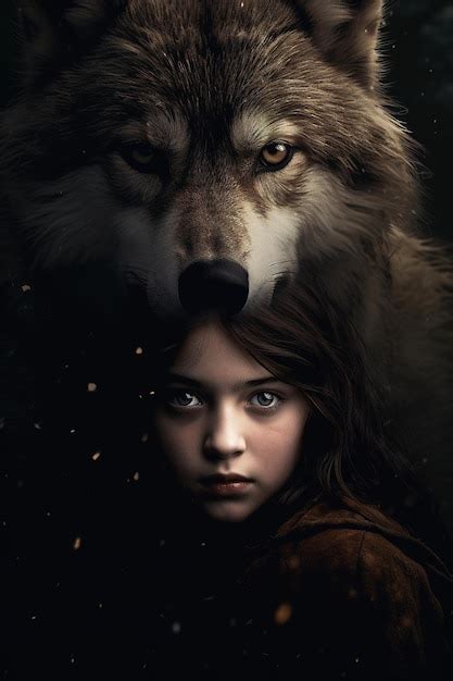 El Lobo Del Bosque Foto Premium