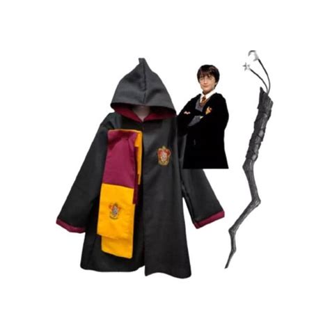 Generico Disfraz Harry Potter Con Capucha Y Capa Cosplay Talla 16