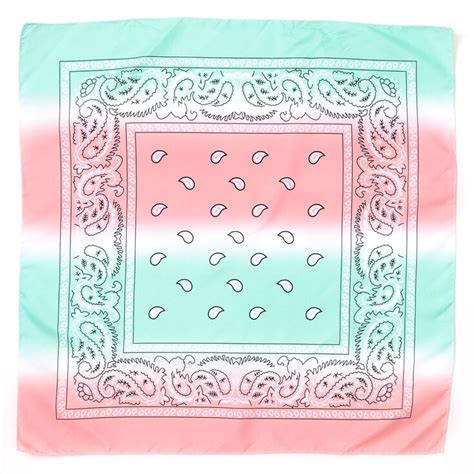 Blue And Pink Pastel Ombre Paisley Bandana Headwrap Claires