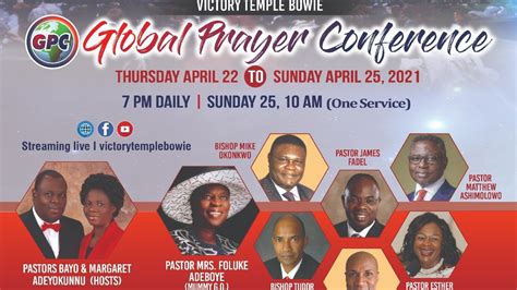 Rccg Global Prayer Conference Night Victory Temple Bowie Youtube