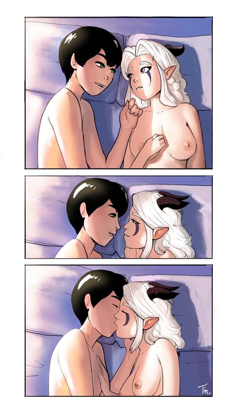 Rule 34 1boy 1girls After Sex Breasts Callum The Dragon Prince Comic Couple Cute Elf Face