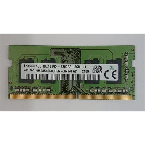 4gb Ram Chip 1rx16 Pc4 3200aa Sco 11 Laptop Ddr4 Ram White Falcon