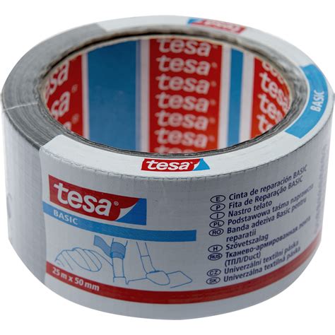 Banda Adeziva Pentru Reparatii Tesa BASIC Duct Tape 58587 Gri