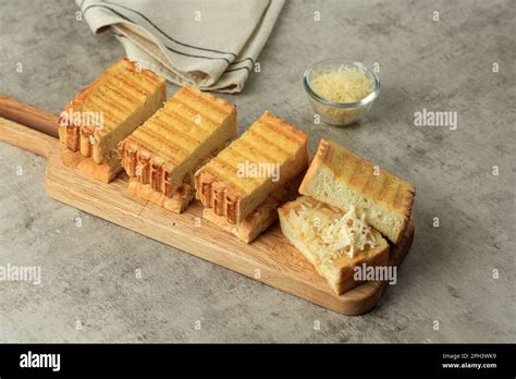 Roti Bakar Keju Bandung Sandwich Bread Toast With Shredded Cheese