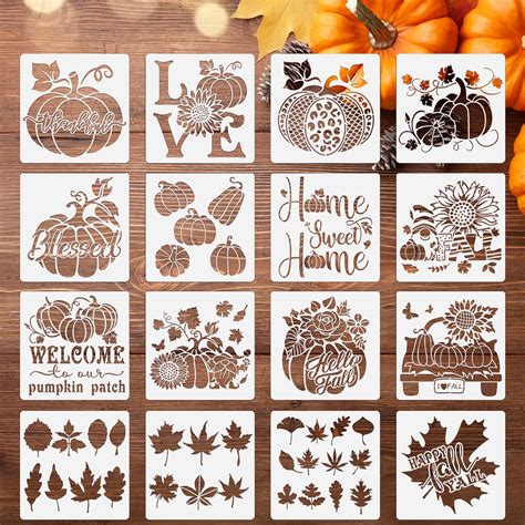 Thanksgiving Leaf Stencils