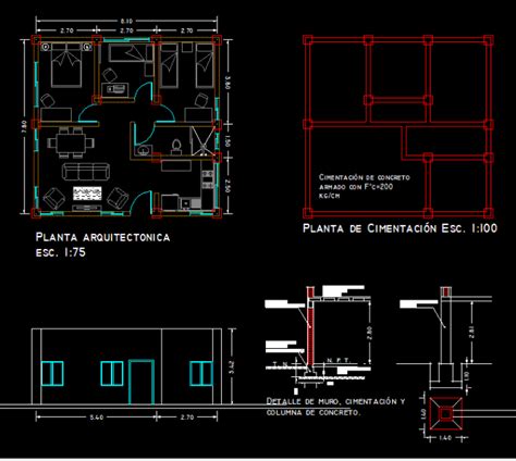 Planos De Casa En Autocad Autocad House Layouts Modern