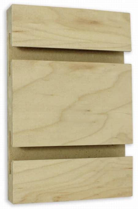 Maple Veneer Slatwall Panels Stainable Real Wood Slat Wall