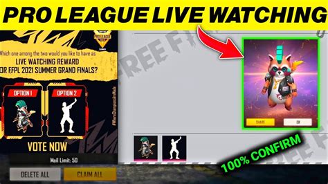 Ffpl Live Watching Rewards In Free Fire India Pro League Live