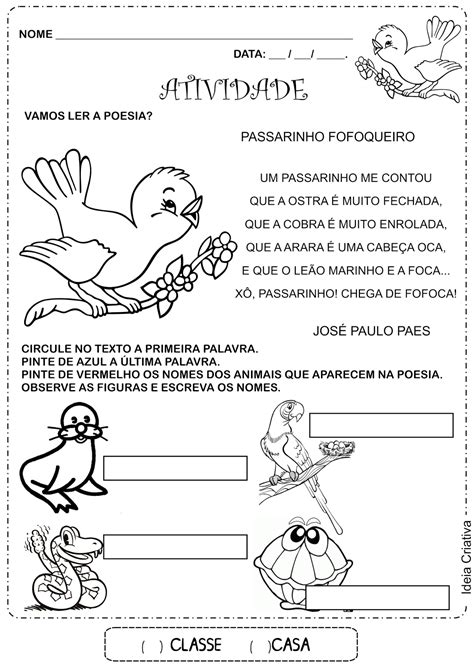 Lipitipi Atividades E Projetos Fundamental I Atividade Diagn Stica