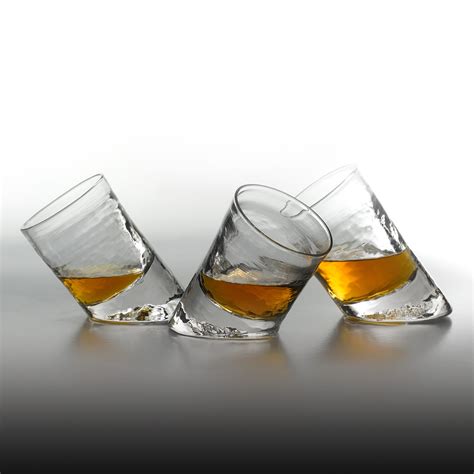 Slanted Bar Glasses Set Of 2 Glassblower Ben Touch Of Modern