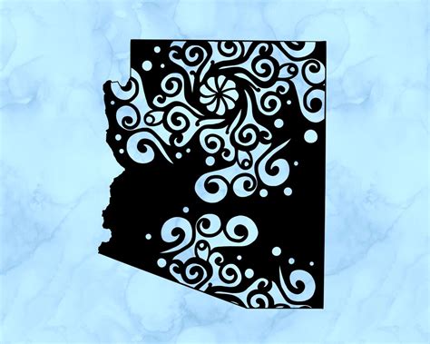 Arizona Zentangle Decal Etsy