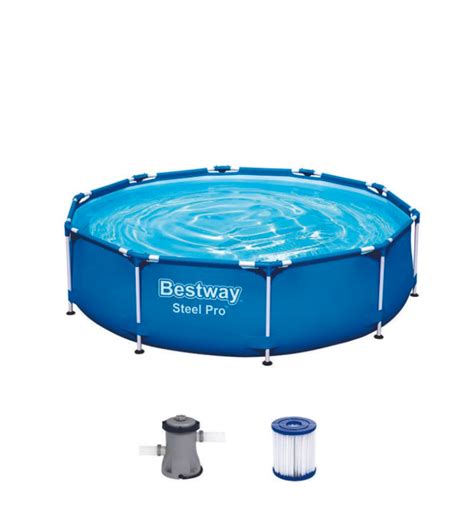 Piscina Redonda Con Estructura Met Lica Litros Steel Pro Bestway