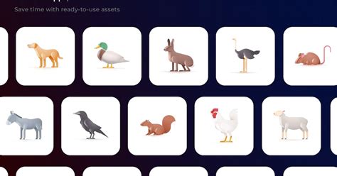 Animals 3D Icons, Graphics - Envato Elements