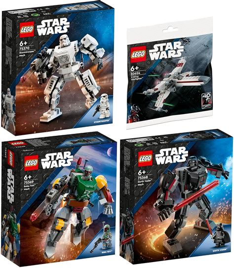 Lego Star Wars Set Of Darth Vader Mech Boba Fett Mech