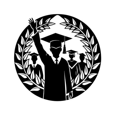 Graduate Silhouette Vector Premium Ai Generated Vector