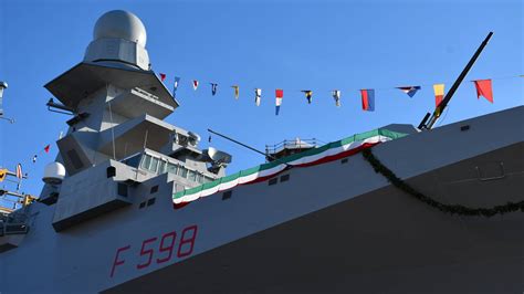 Fincantieri bota la novena fragata multipropósito FREMM para la Armada