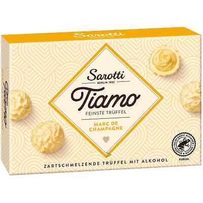 Sarotti Tiamo Marc de Champagne Feinste helle Trüffel Pralinen 125g