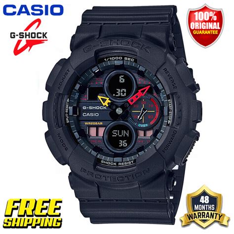 New 100 Original G Shock Ga140 Men Sport Watch Dual Time Display 200m