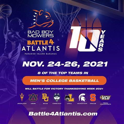 Battle4Atlantis Teams Announcement : r/CollegeBasketball