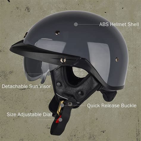 S-1 Half Helmet - Retractable Visor – Gear Rider