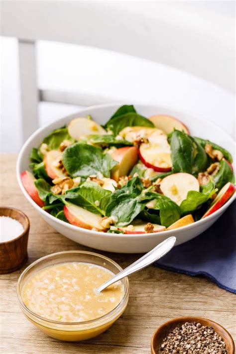 Maple Mustard Spinach Salad Dressing (Tangy and To Die For) - Nurtured ...