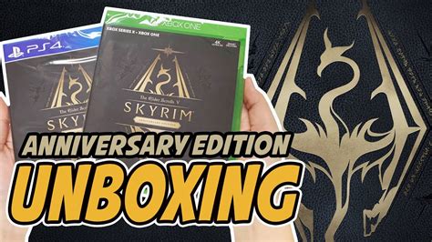 The Elder Scrolls V Skyrim Anniversary Edition PS4 Xbox One Unboxing