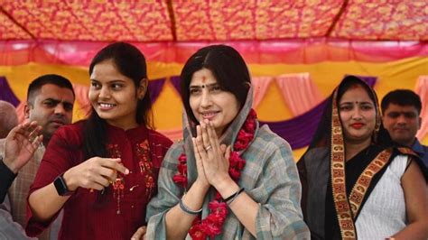 Mainpuri Lok Sabha Bypoll Dimple Yadav Strikes A Chord With Village