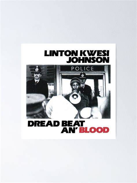 Linton Kwesi Johnson LKJ In Dub Dread Beat An Blood Poster For Sale