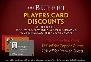 Get a discount at The Buffet every Thursday at Four Winds New Buffalo ...