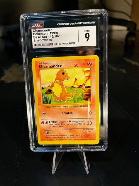 Pokemon 3 Card Lot 1999 Charmander Chameleon Fire Energy Base