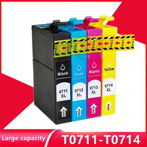 Compatible Ink Cartridge T0711 T0714 For Epson Office B40w Bx300f