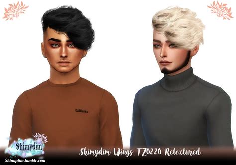 Wings To0220 Hair Retextured Shimydim Sims 4 Hairs