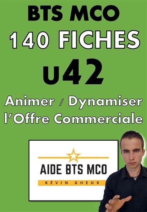 Aide Bts Mco Fiches De R Vision E Animer Et Dynamiser L Offre