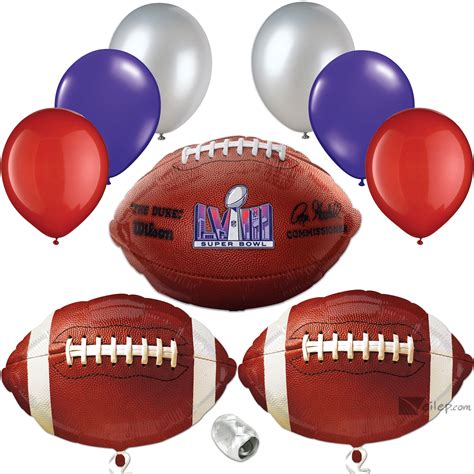 Super Bowl LVIII 58 2024 Football Balloons 10pc Party Supply ...