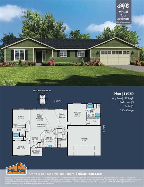 Hiline Homes Floor Plans 1793 The Perfect Choice For Your Dream Home