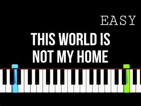 #piano THIS WORLD IS NOT MY HOME | JIM REEVES | Easy Piano Tutorial By ...