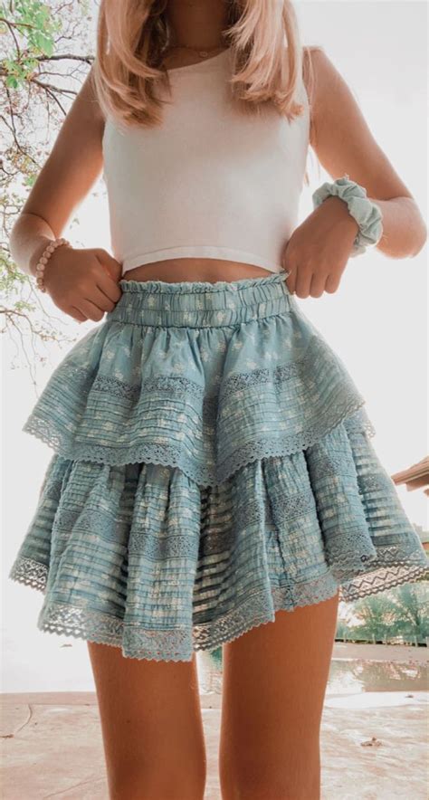 Aerie Rock N Ruffle Printed Mini Skirt In 2021 Cute Preppy Outfits