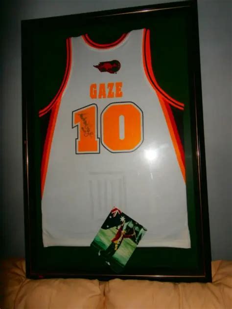 VINTAGE 2000 OLYMPICS Jersey Andrew Gaze AUSTRALIA BOOMERS FULL SIZE FRAMED AUTO $1,500.00 ...