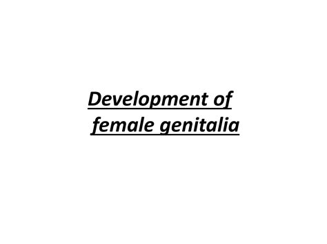 Anomalies Of Female Reproductive System Embryology Uterus Uterine Tube Ovary Vagina Ppt