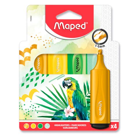 Surligneurs Maped Fluo Peps Green Glitter Chez Rentreediscount