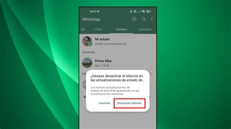 Cómo Silenciar Los Estados De Un Contacto En Whatsapp